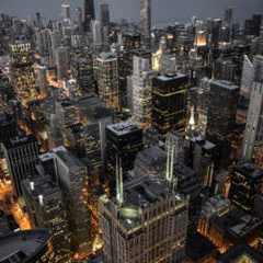 A city viewed from the top on a clear evening before dark - Hudack Law Estate Planning Attorney