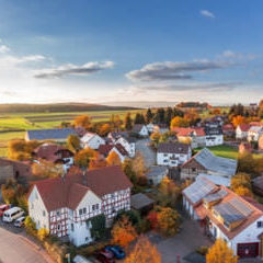 Houses viewed from the top on a clear sky - Hudack Law Estate Planning Attorney